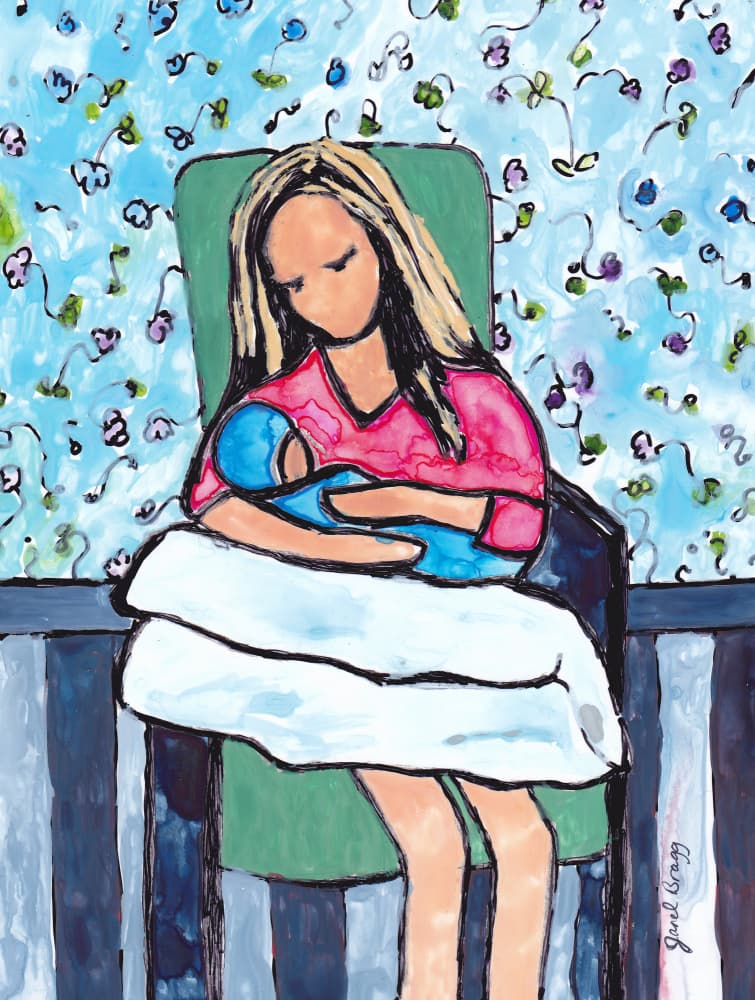 Mother And Baby Love by Janel Bragg — canvas wall art