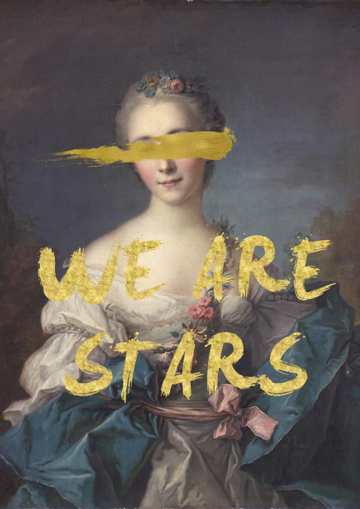 Golden Stars Portrait by Talitha McQueen — canvas wall art