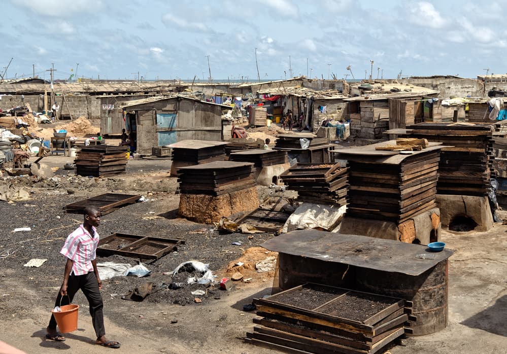 African Fishing Village Life by Lorenzo Grifantini — canvas wall art