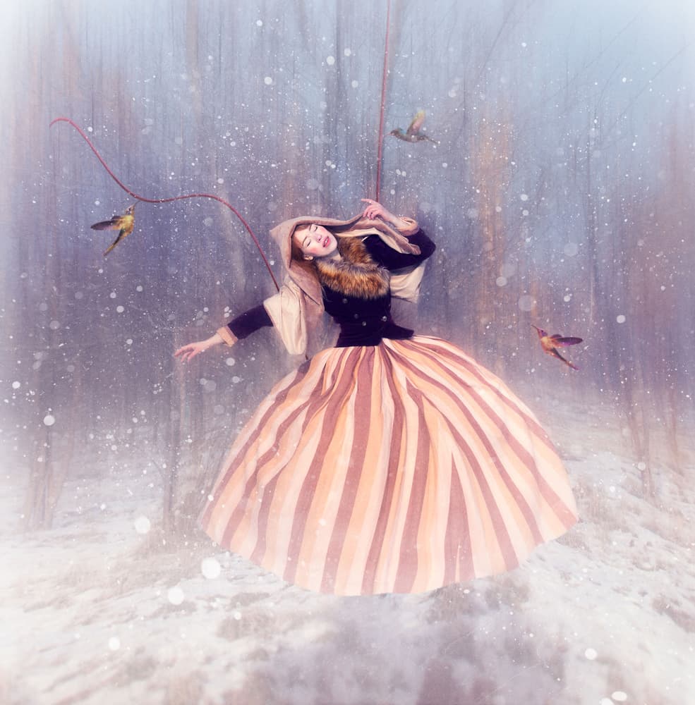 Magical Winter Flight by Svetlana Melik-Nubarova — canvas wall art