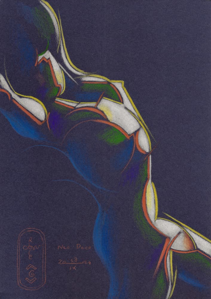 Dynamic Abstract Figure by Corné Akkers — canvas wall art
