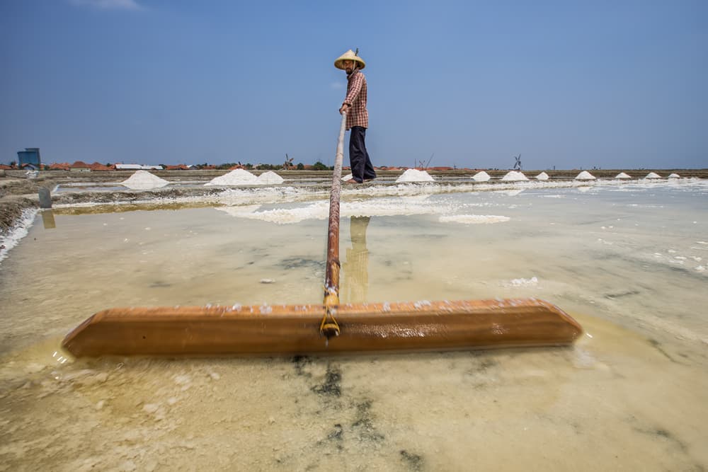 Salt Farmer At Work by Gunarto Song — canvas wall art
