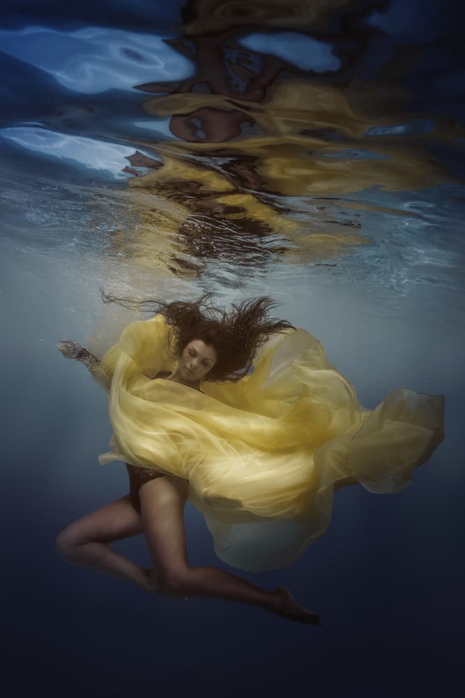 Ethereal Underwater Woman by Dmitry Frizel — canvas wall art