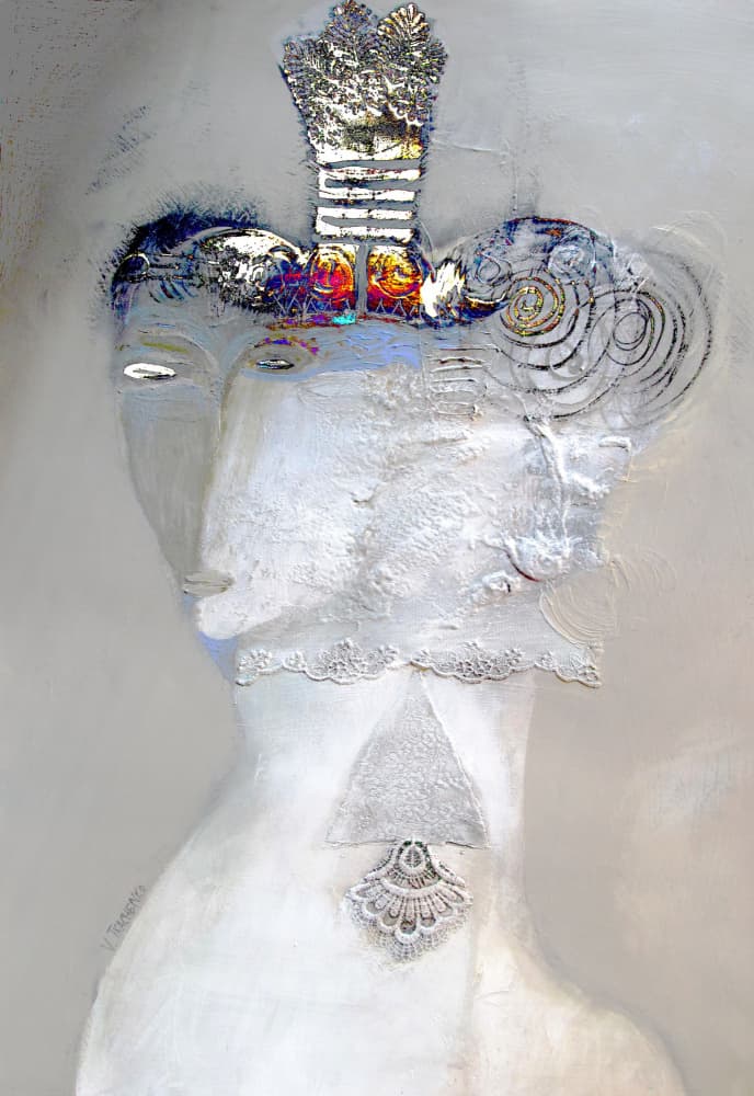 Ethereal White Queen by Victor Tkachenko — canvas wall art