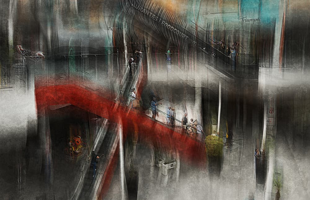 Dynamic City Flow by Jan van der Linden — canvas wall art