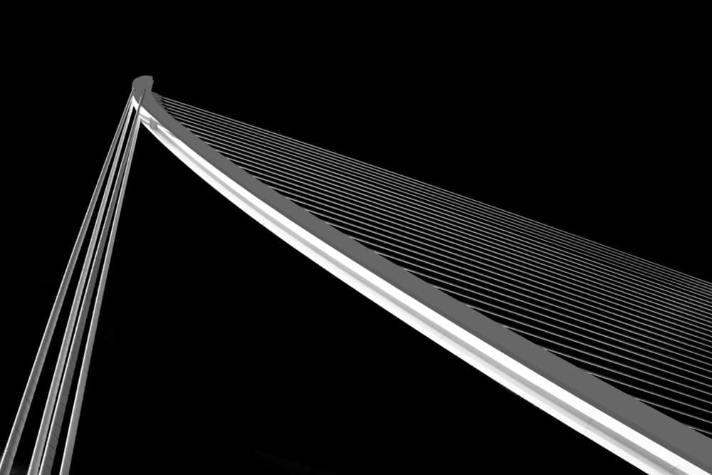 Modern Bridge Structure by Roland Weber — canvas wall art