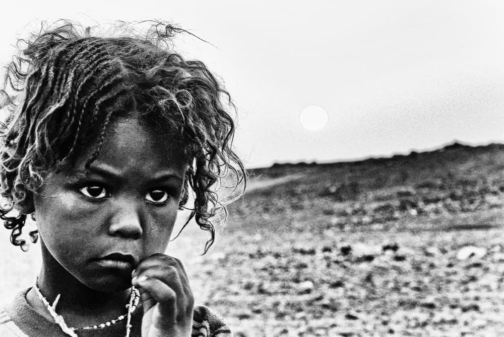 Solemn Child Arid Land by Elena Molina — canvas wall art