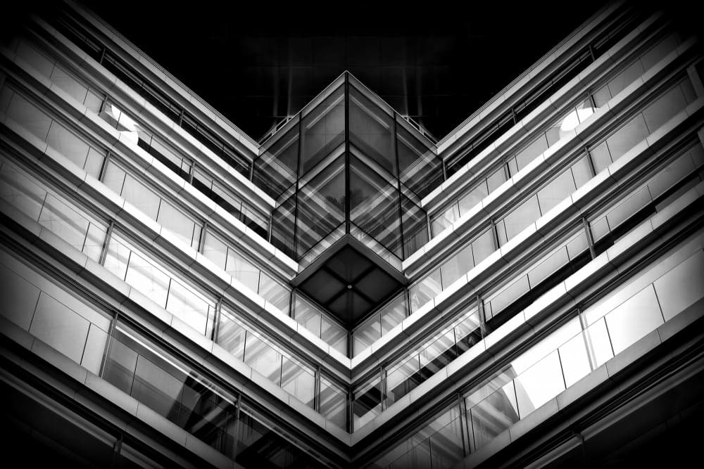 Modern Urban Geometry by Jorge Pimenta — canvas wall art