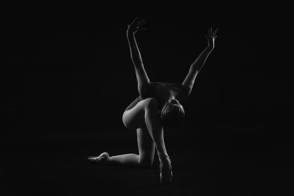 Graceful Ballerina Pose by Alexandr — canvas wall art