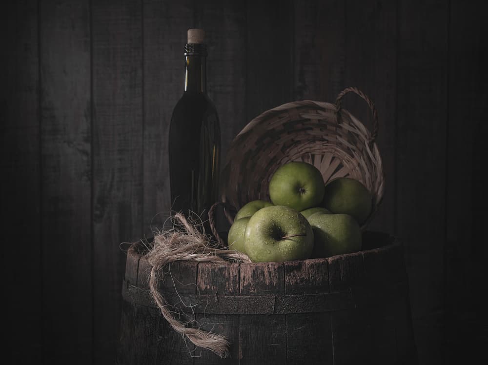 Rustic Green Apples Still Life by Margareth Perfoncio — canvas wall art