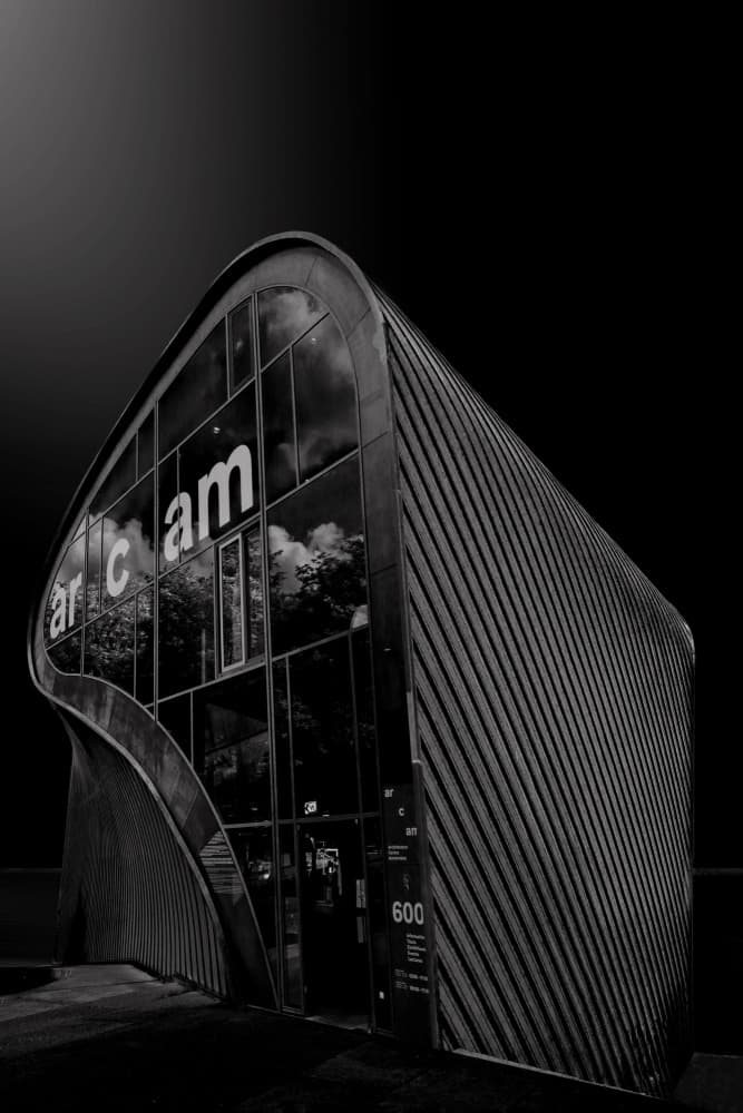 Modern Curved Architecture by Henk Langerak — canvas wall art