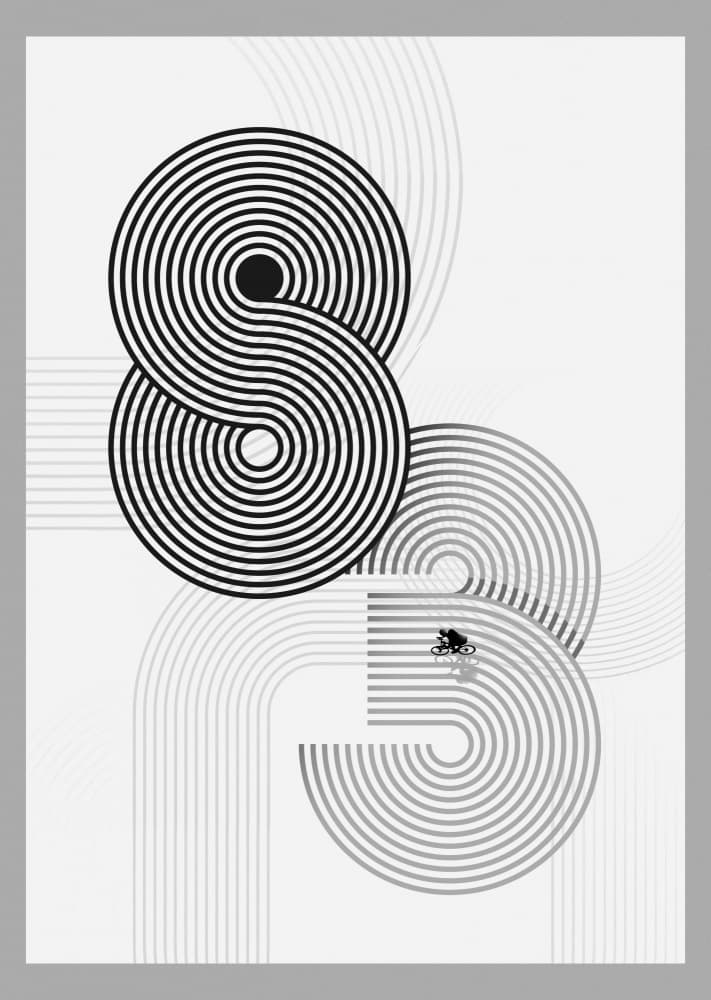 Cyclist Graphic Track by Fadil Roze — canvas wall art