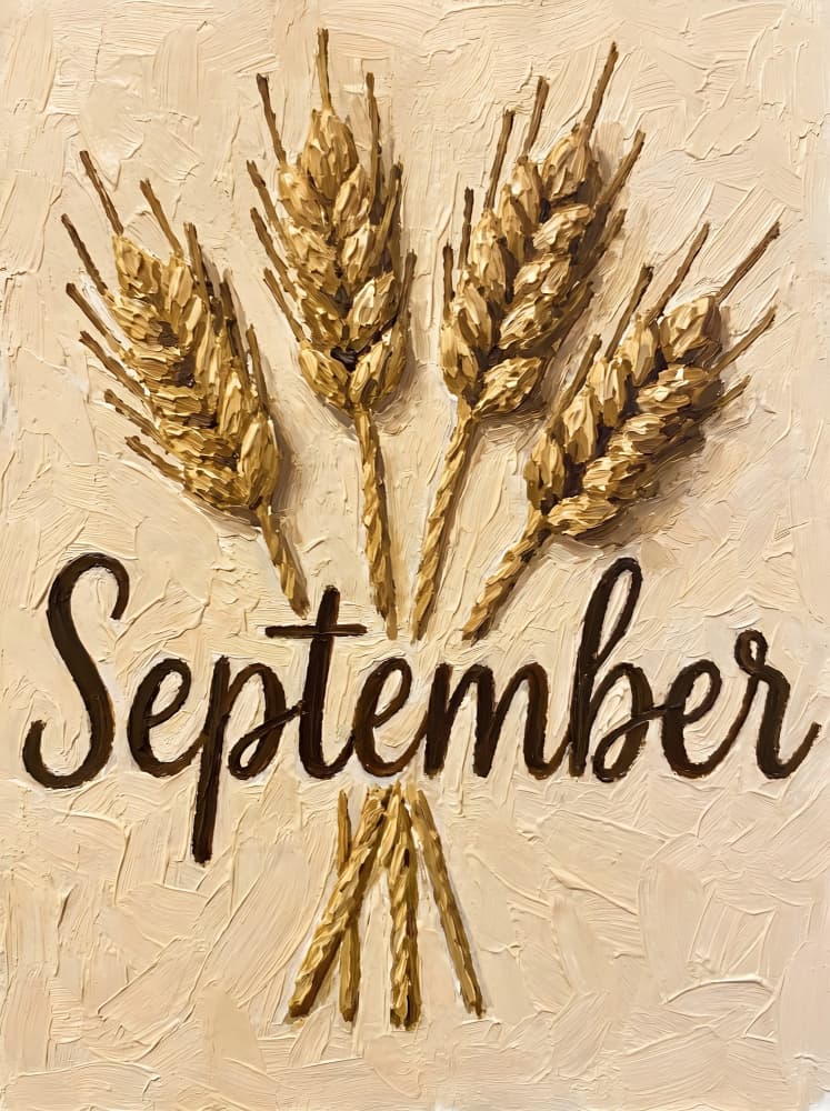 September Wheat Harvest by HUGO — canvas wall art