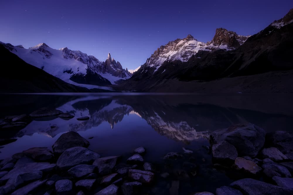 Starry Mountain Reflection by Adhemar Duro — canvas wall art