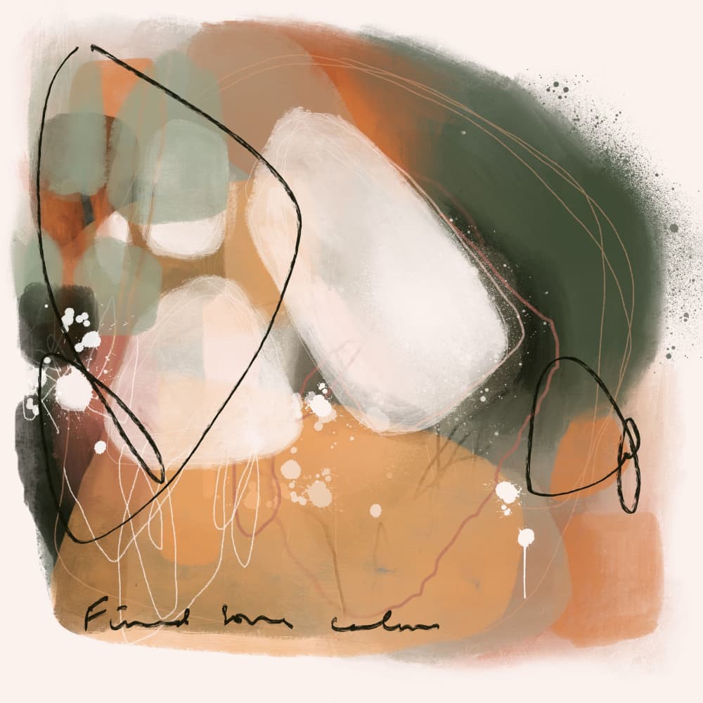 Find Your Calm by MANSI SAXENA — canvas wall art