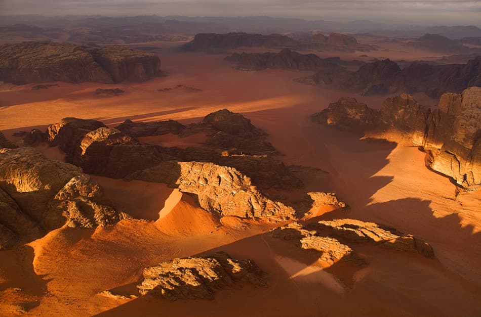 Golden Desert Canyon by Karsten Wrobel — canvas wall art