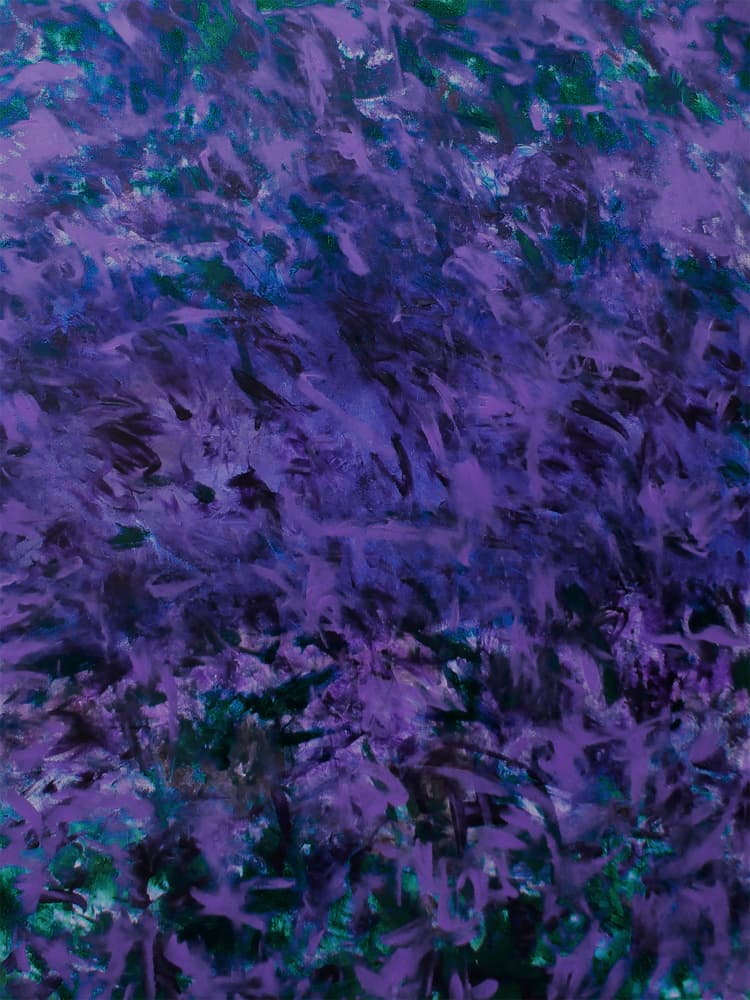 Vibrant Purple Strokes by Ron Halfant — canvas wall art