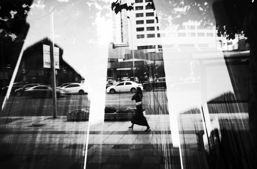 Urban Street Reflections by Mi Young Choi — canvas wall art
