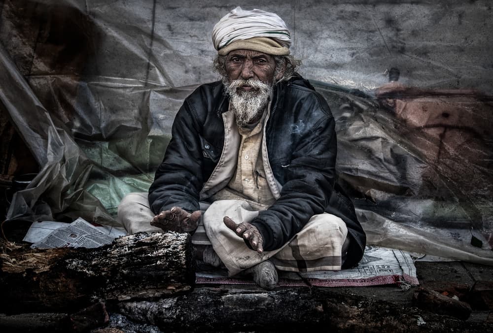 Contemplative Old Man by Joxe Inazio Kuesta Garmendia — canvas wall art
