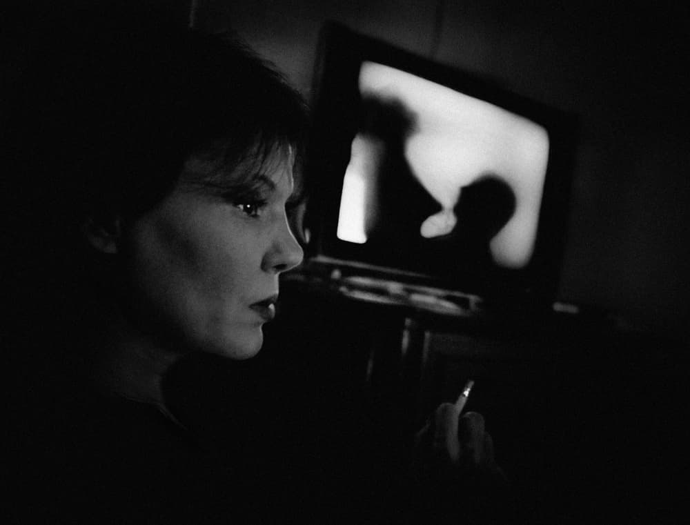 Pensive Smoker Watching TV by Cristian Andreescu — canvas wall art