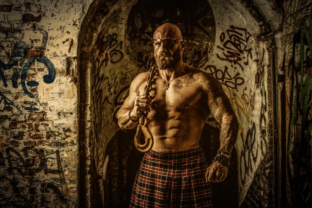 Powerful Man Dark Tunnel by gNo — canvas wall art