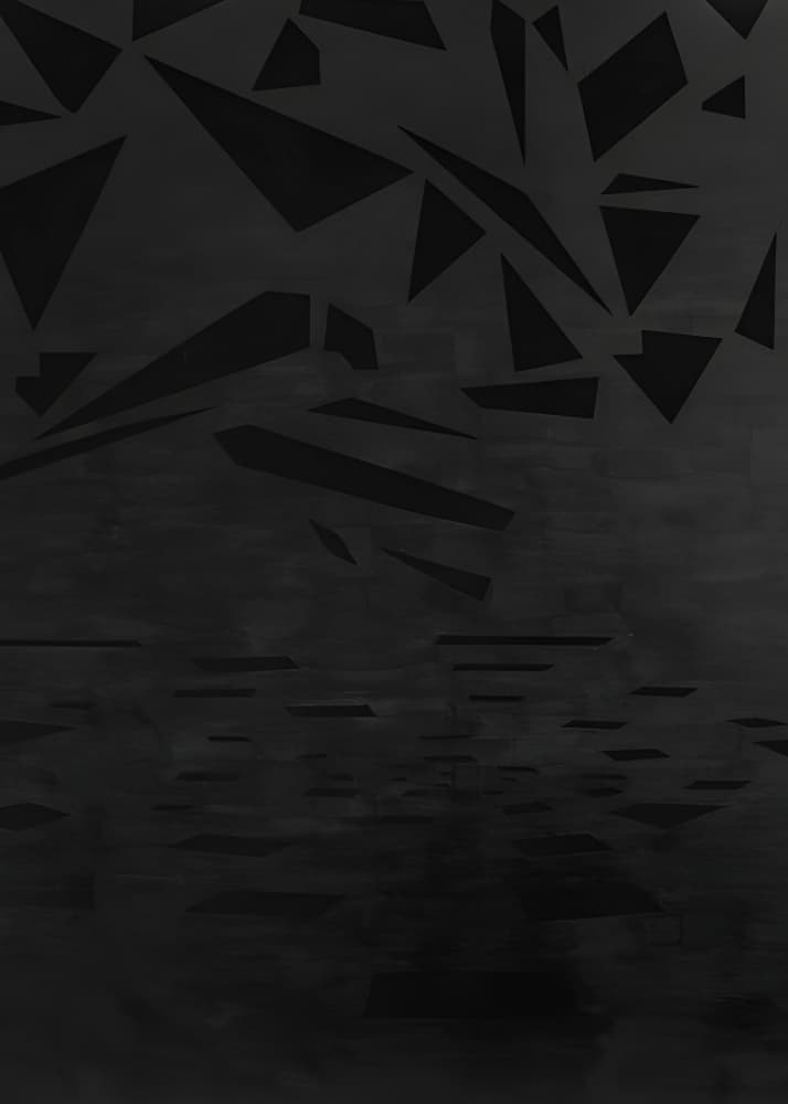 Fragmented Dark Geometry by Alex Colard — canvas wall art