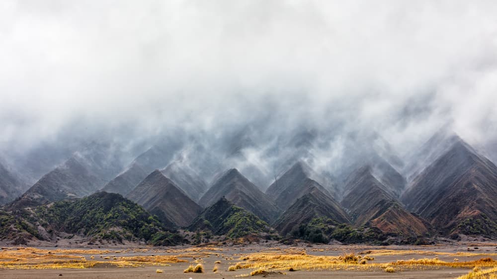 Geometric Mountain Peaks by Gunarto Song — canvas wall art