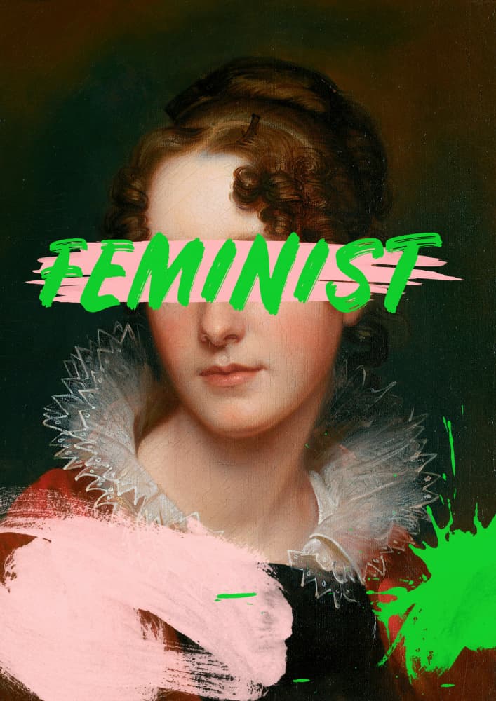 Feminist Classic Portrait by Talitha McQueen — canvas wall art