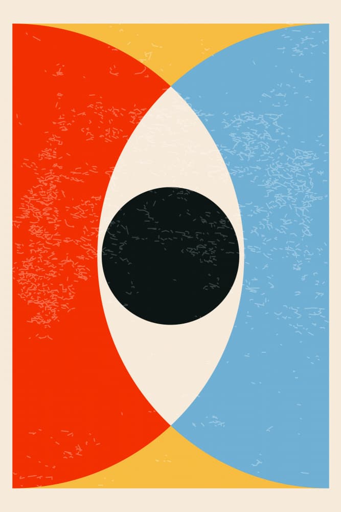 Modern Abstract Eye by jay stanley — canvas wall art