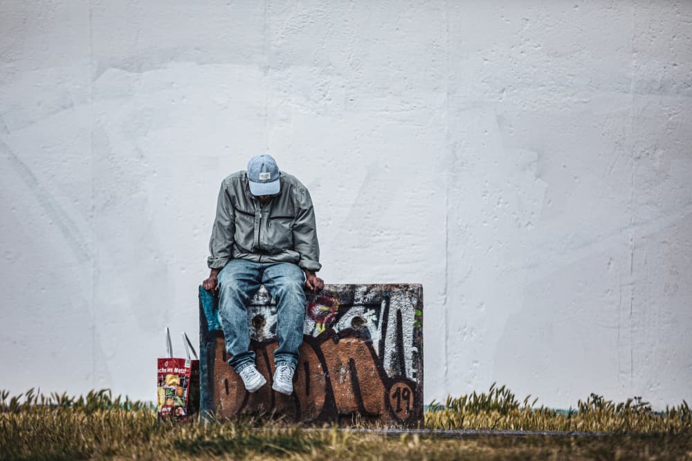 Man Lost in Thought by Marco Tagliarino — canvas wall art