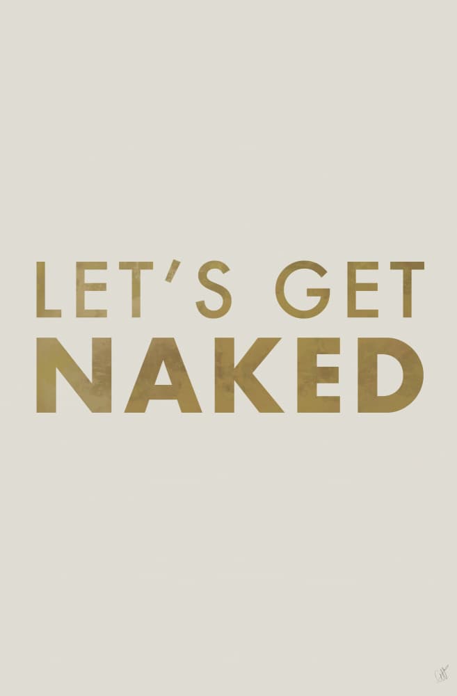 Let's Get Naked by Anne-Marie Volfova — canvas wall art