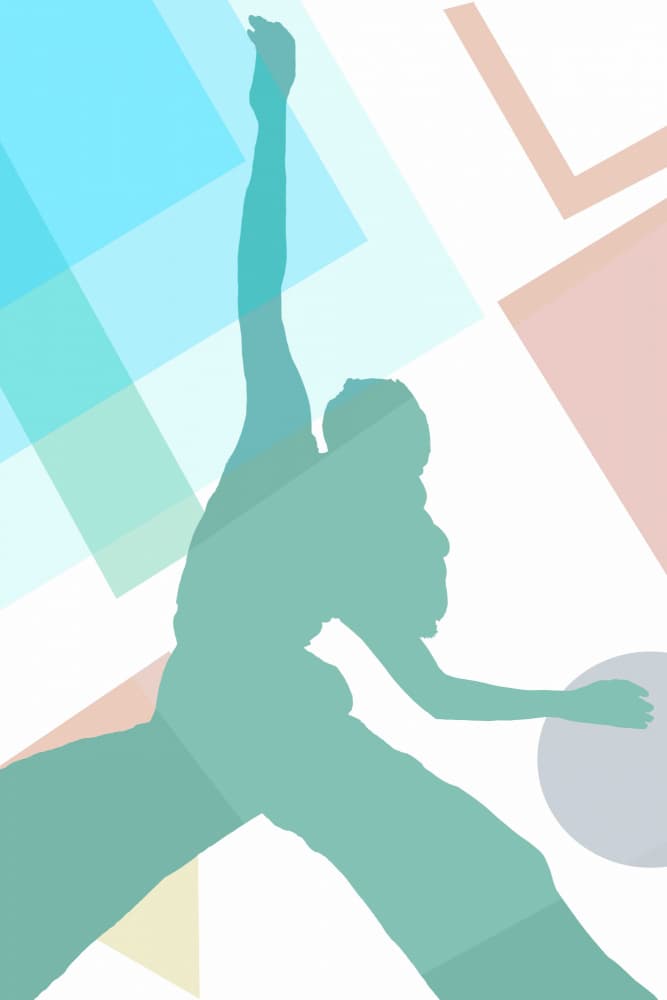 Graceful Dancer Silhouette by casa cartissi — canvas wall art