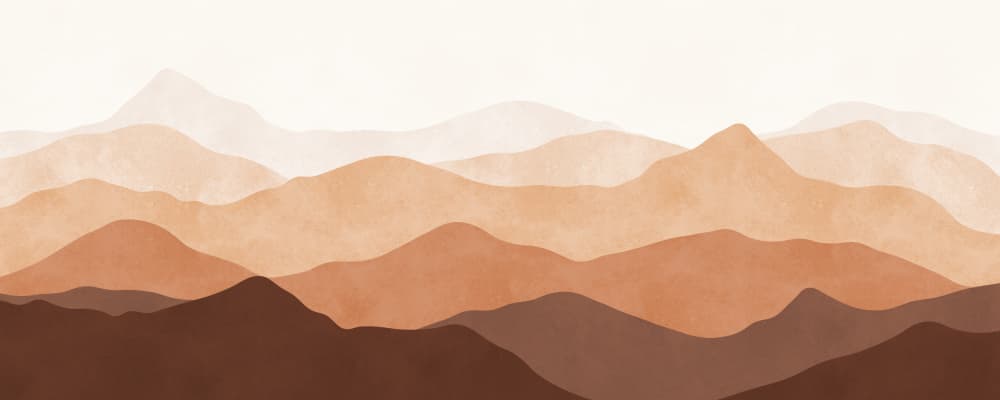 Earthy Mountain Layers by Vitor Costa — canvas wall art