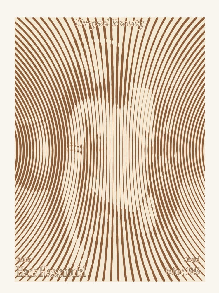 Optical Line Portrait by Doa Project — canvas wall art