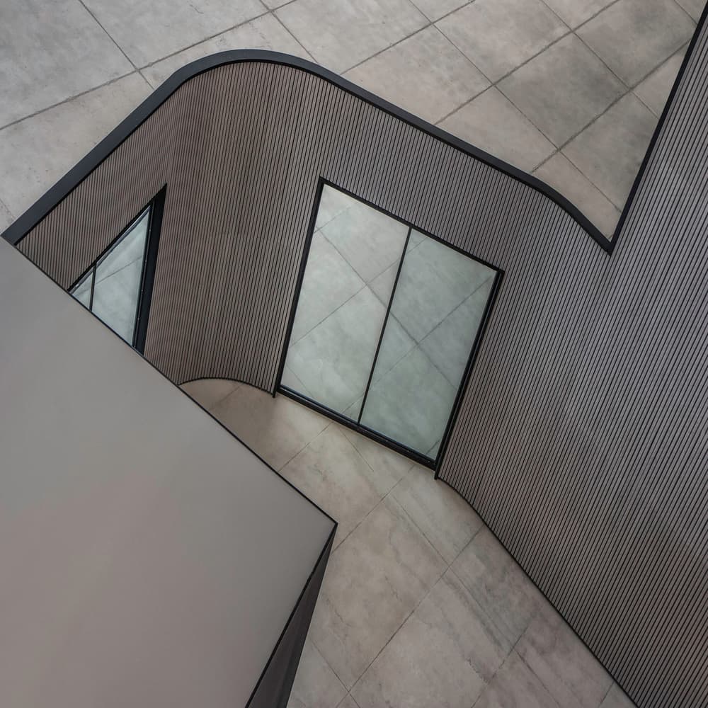 Sleek Architectural Curves by Gilbert Claes — canvas wall art