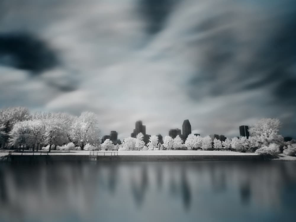 Ethereal Urban Reflections by David Senechal Photographie (polydactyle) — canvas wall art