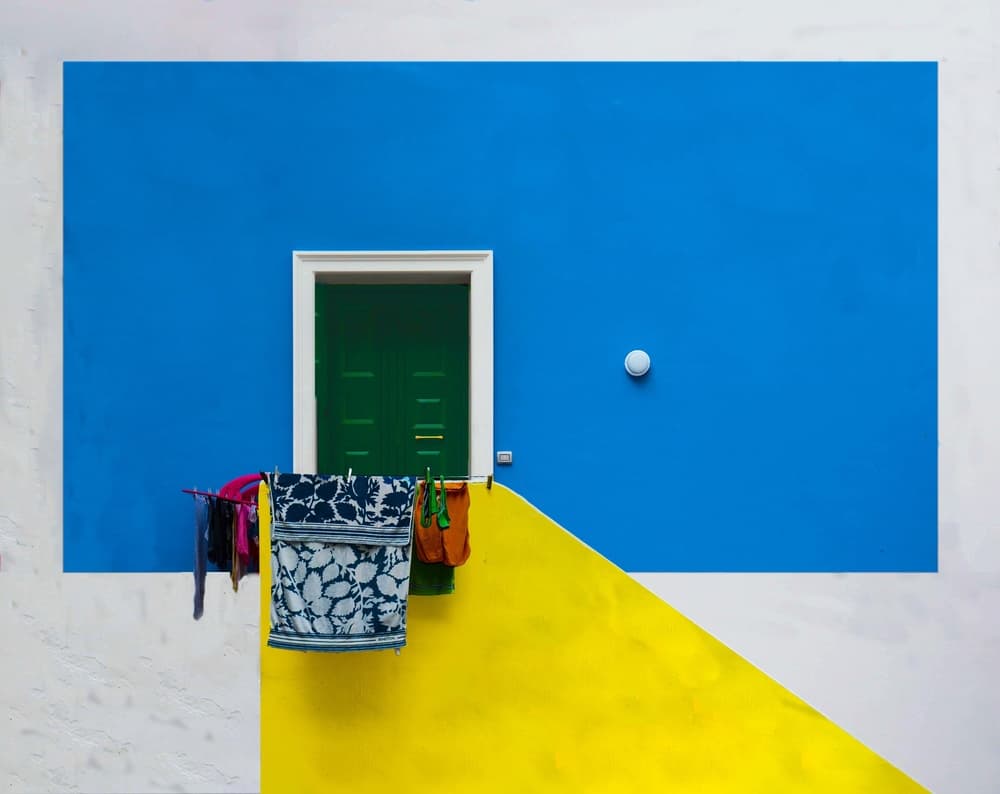 Colorful Facade Laundry by Arnon Orbach — canvas wall art