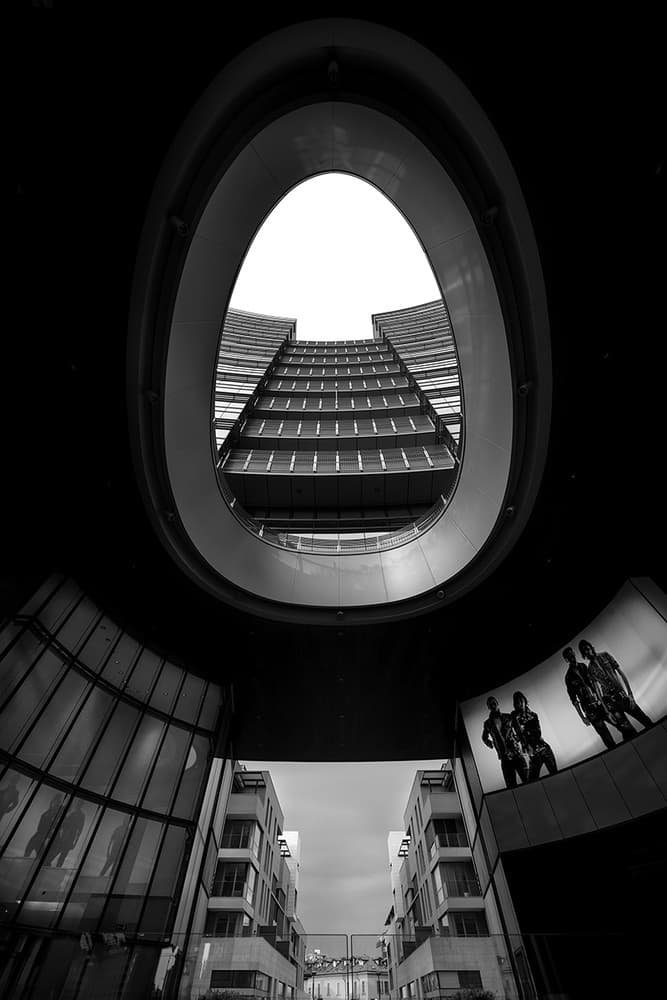 Upward City Geometry by Roberto Marini — canvas wall art