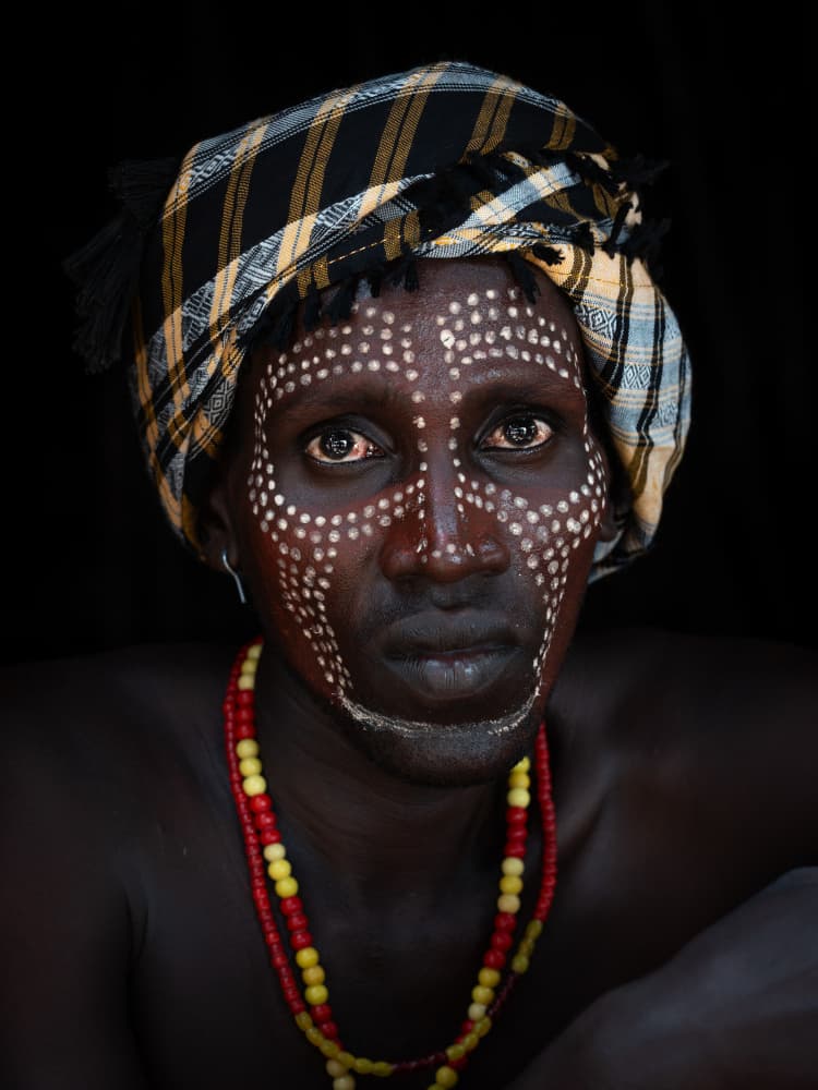 Intense Cultural Portrait by HuongHoang — canvas wall art