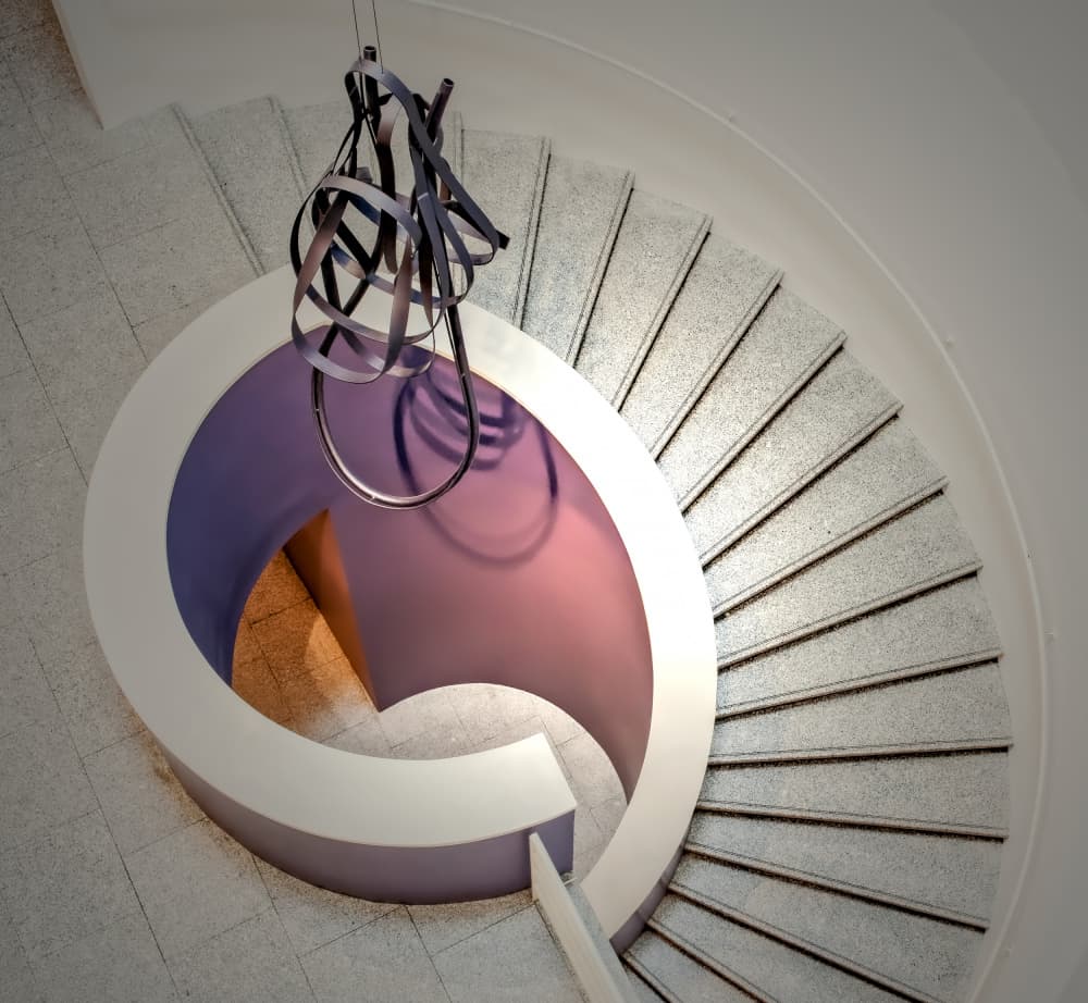 Architectural Spiral Sculpture by Isabelle DUPONT — canvas wall art