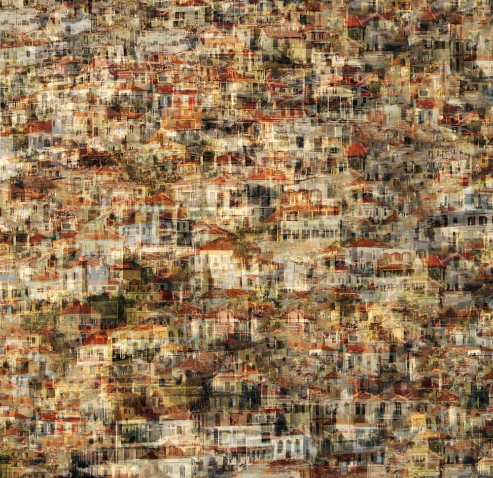 Dense Cityscape Pattern by Hans-Wolfgang Hawerkamp — canvas wall art