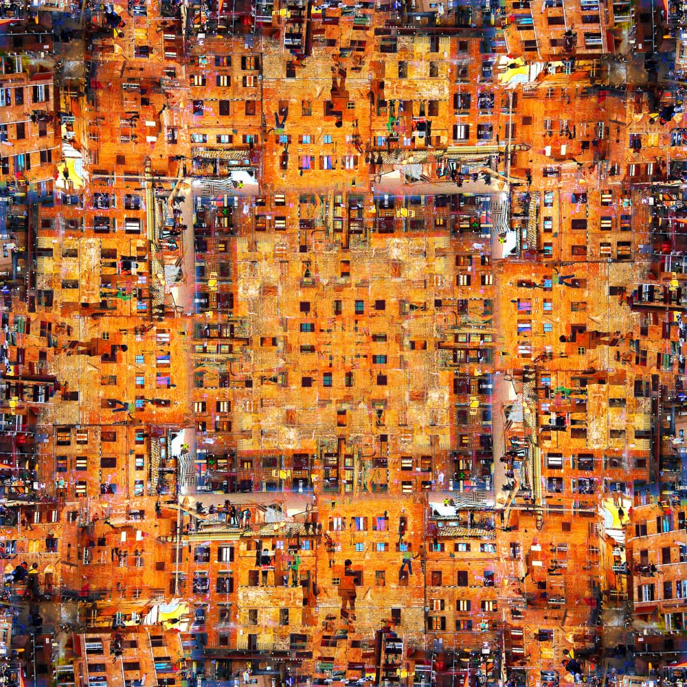Dense Urban Mosaic by Igor Shrayer — canvas wall art