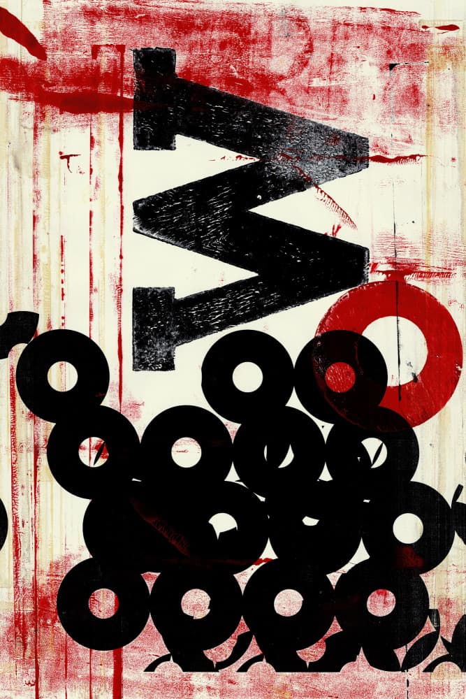Abstract Letter Forms by Petr Strnad — canvas wall art