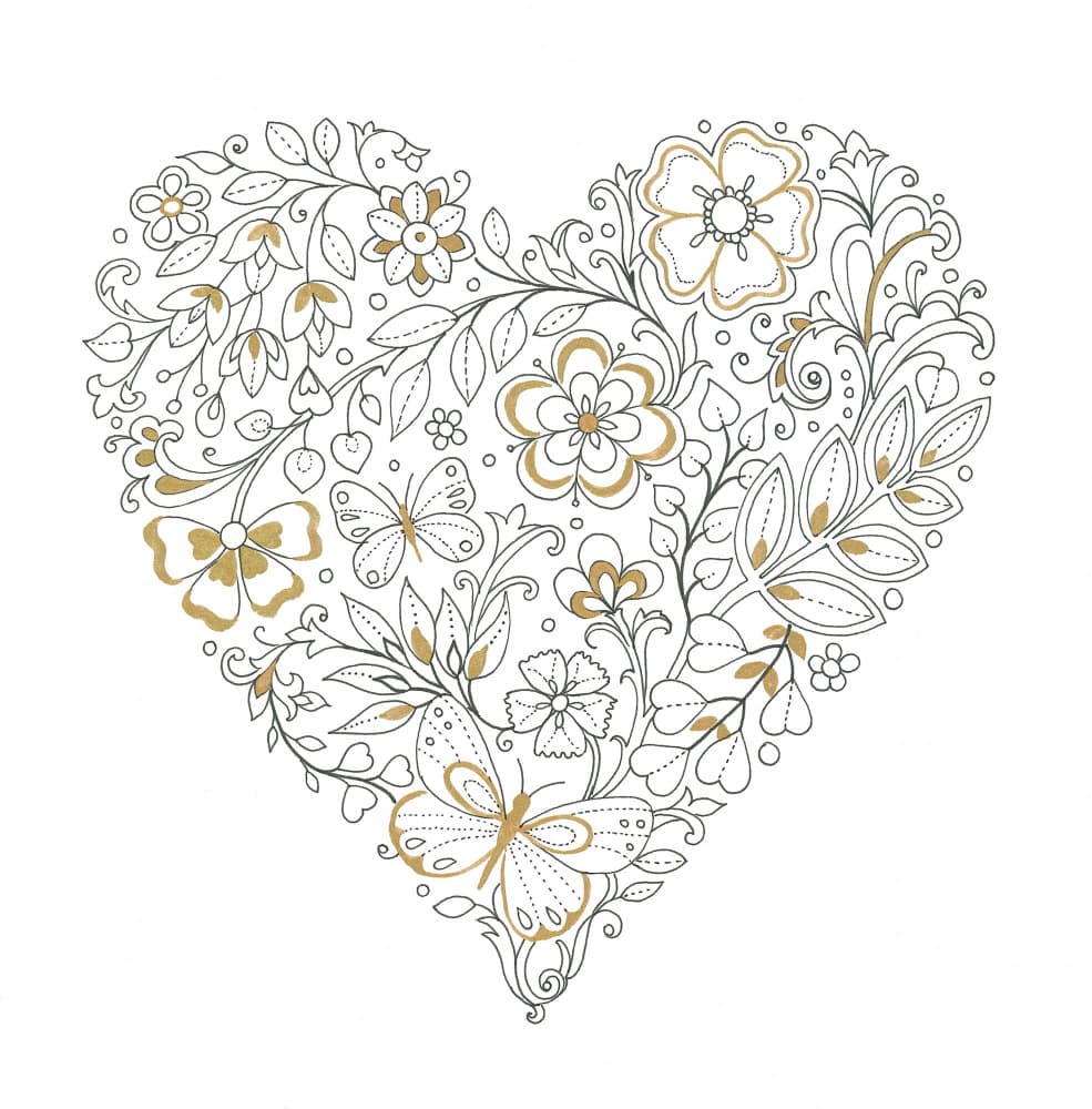 Flowered Heart by Isabelle Brent — canvas wall art