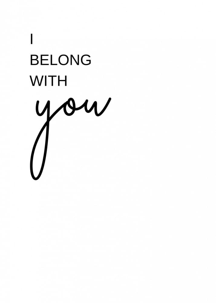 I Belong With You by Kristina N. - SoulArt Shop — canvas wall art