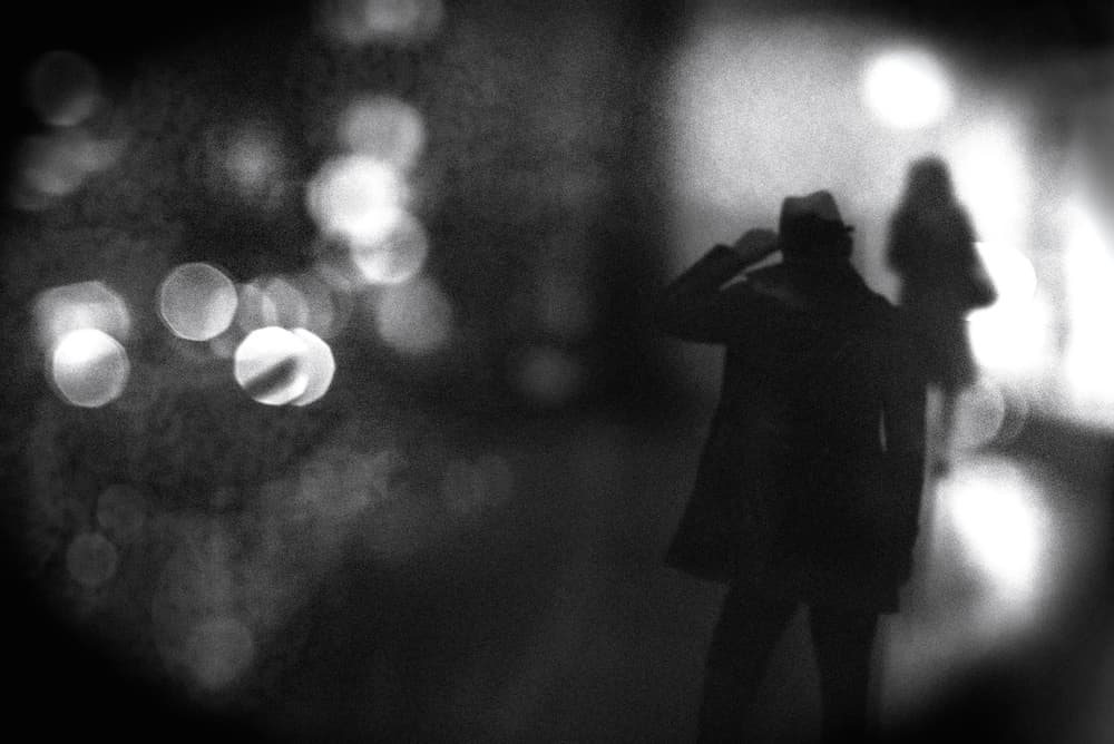 Mysterious Night Silhouette by Teruhiko Tsuchida — canvas wall art