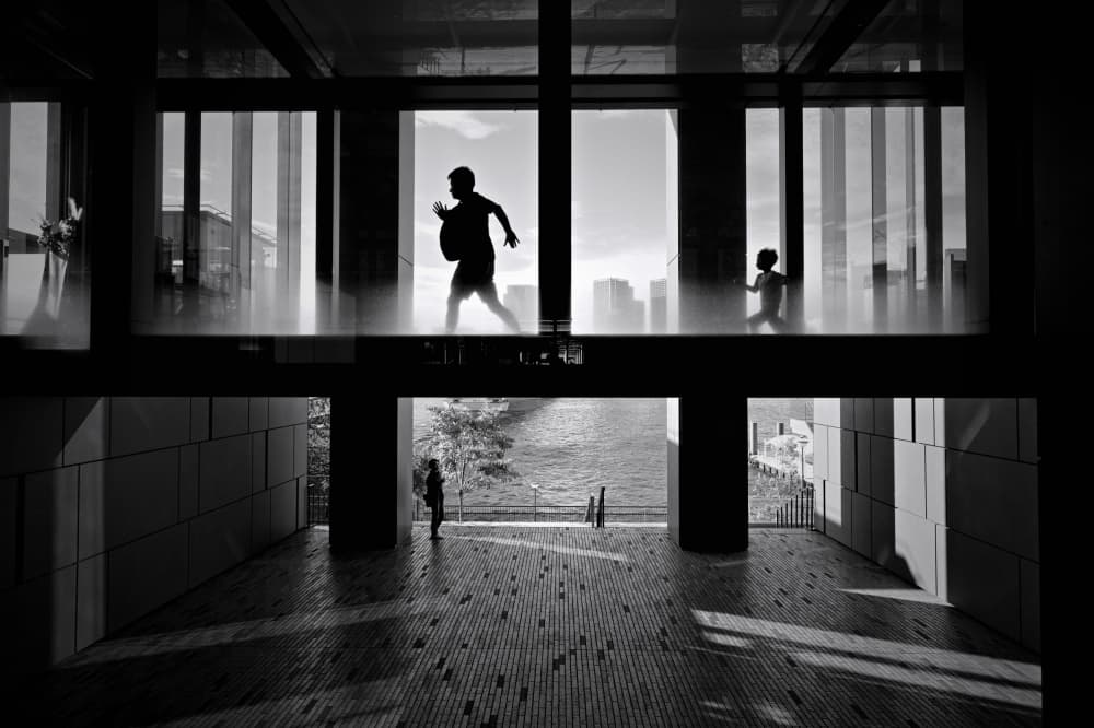 Urban Silhouettes by moucorn — canvas wall art