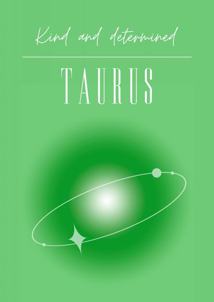 Taurus Zodiac Sign by Amélie — canvas wall art