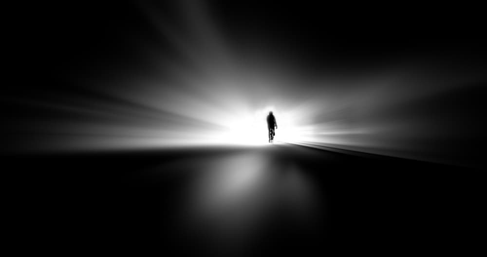 Riding into the Light by Huib Limberg — canvas wall art