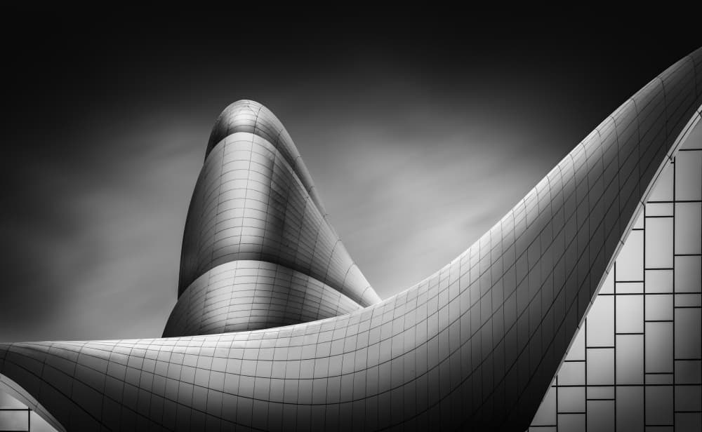 Sleek Abstract Architecture by Antoni Figueras — canvas wall art